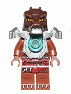 LEGO Minifigure-Crug - Flat Silver Heavy Armor-Legends of Chima-LOC094-Creative Brick Builders